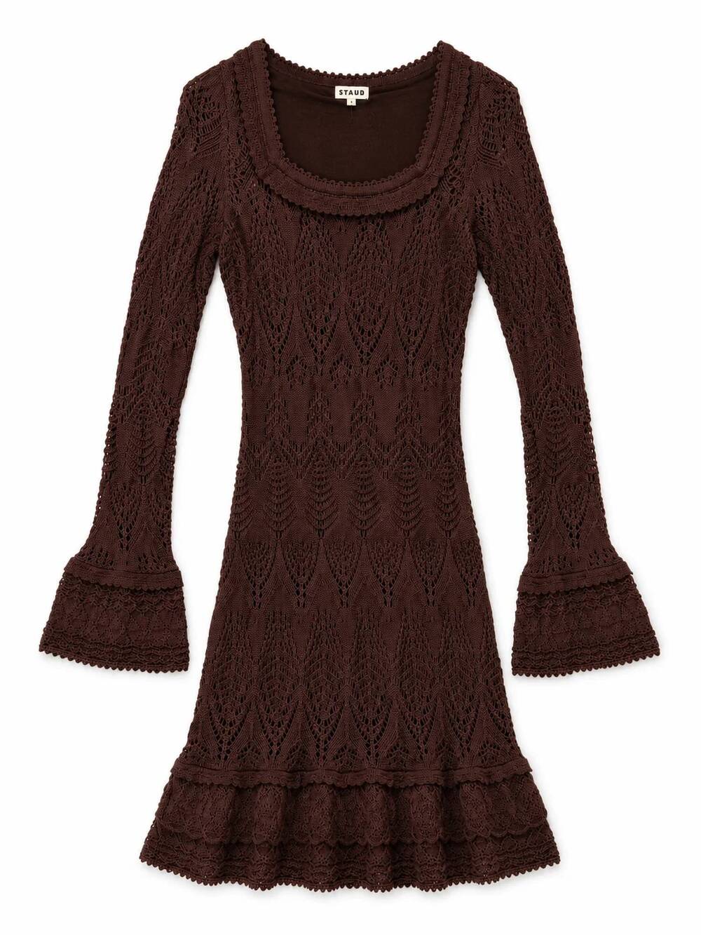NEW STAUD women's rosella mini dress in root